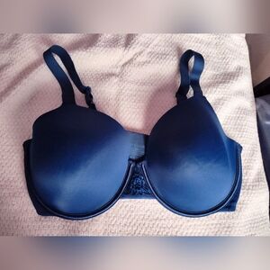 Elegant Navy Blue Underwire Bra